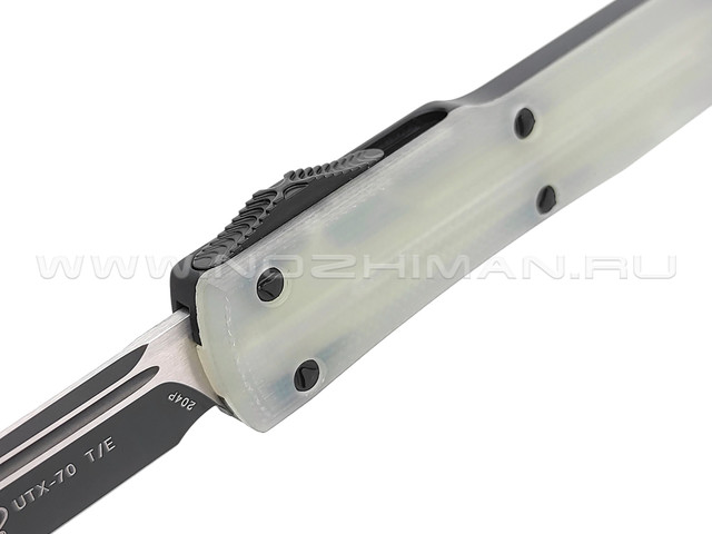 Нож Microtech Signature UTX-70 T/E 149-1GTJGS сталь СTS 204P DLC, рукоять Aluminum 6061-T6, G10 Jade