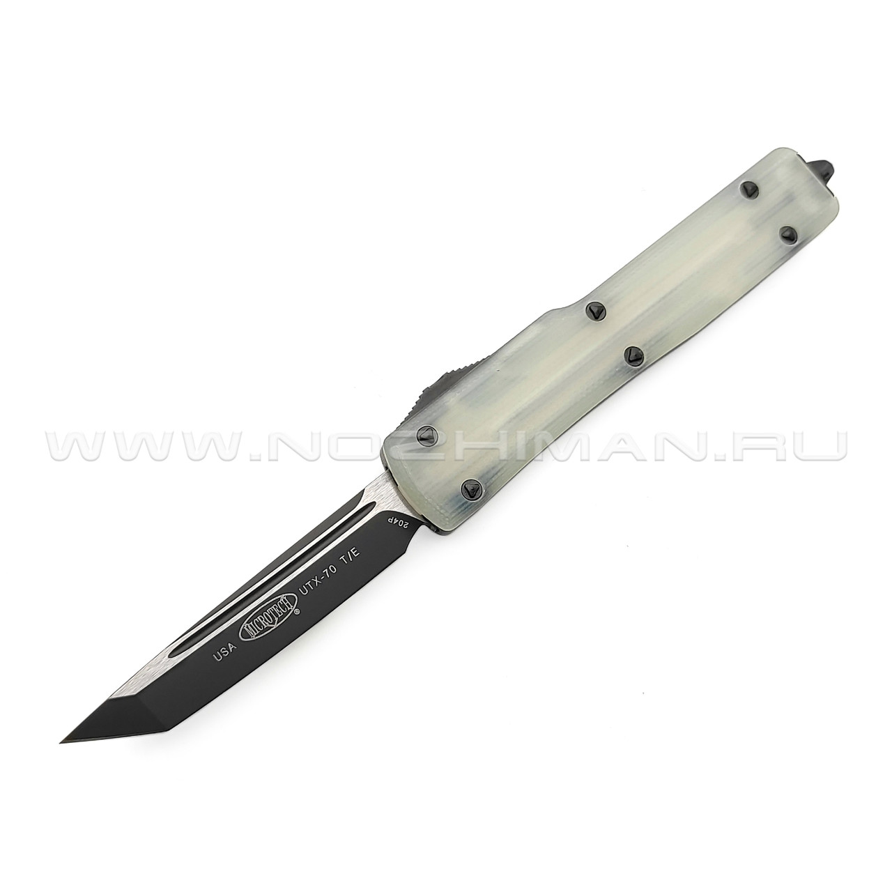 Нож Microtech Signature UTX-70 T/E 149-1GTJGS сталь СTS 204P DLC, рукоять Aluminum 6061-T6, G10 Jade