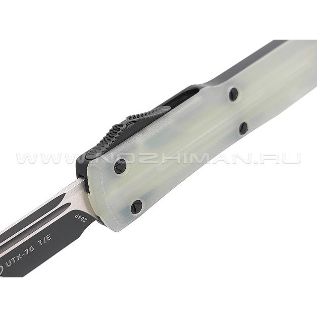 Нож Microtech Signature UTX-70 T/E 149-1GTJGS сталь СTS 204P DLC, рукоять Aluminum 6061-T6, G10 Jade