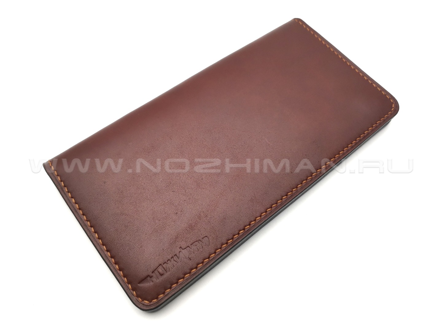 Лонгер из натуральной кожи, 4 карты, 3 кармана NK0093 коричневый