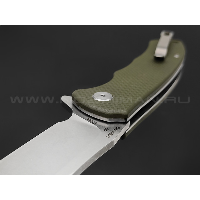 Нож CJRB Taiga J1903-GNF сталь AR-RPM9, рукоять G10 OD green