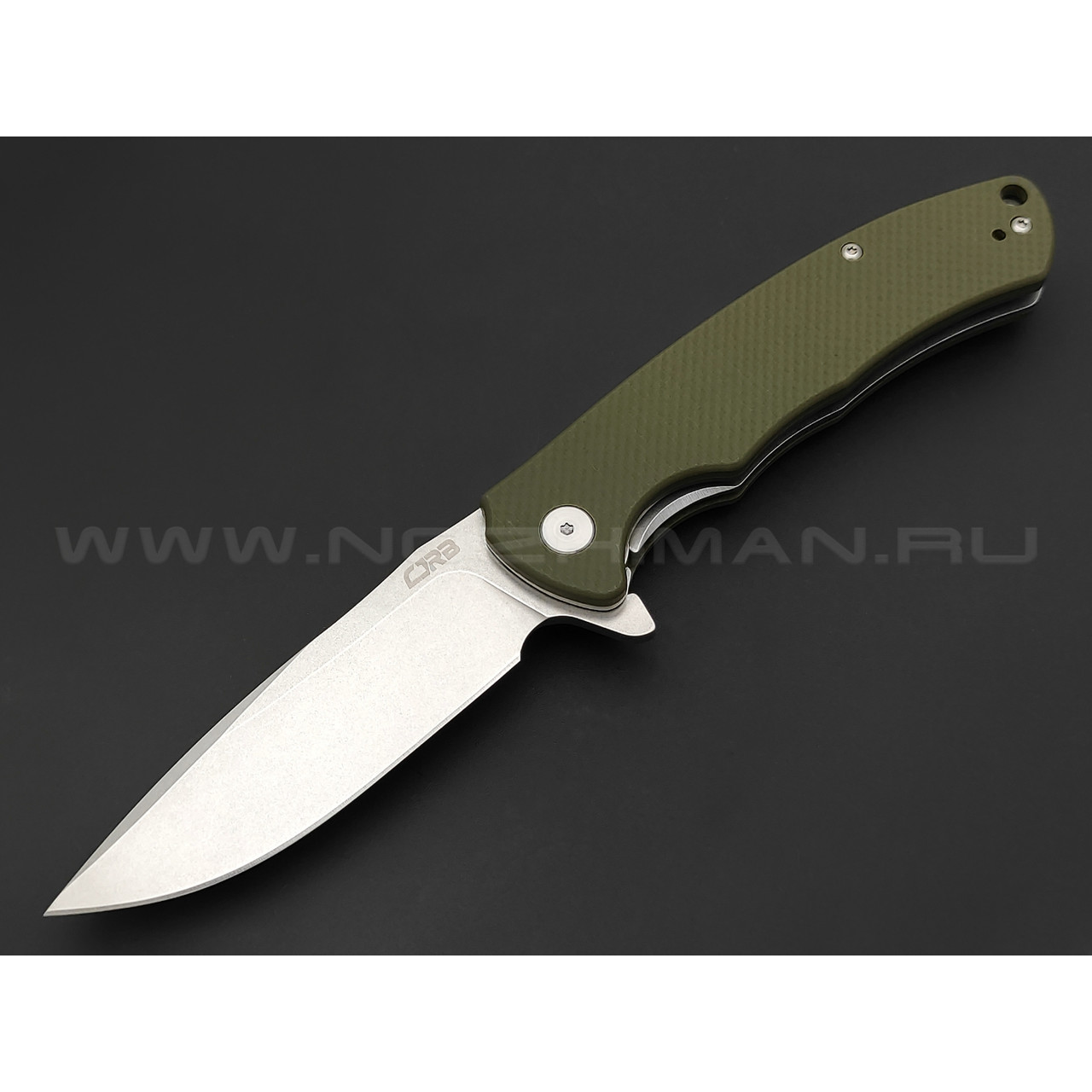 Нож CJRB Taiga J1903-GNF сталь AR-RPM9, рукоять G10 OD green