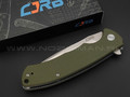 Нож CJRB Taiga J1903-GNF сталь D2, рукоять G10 OD green