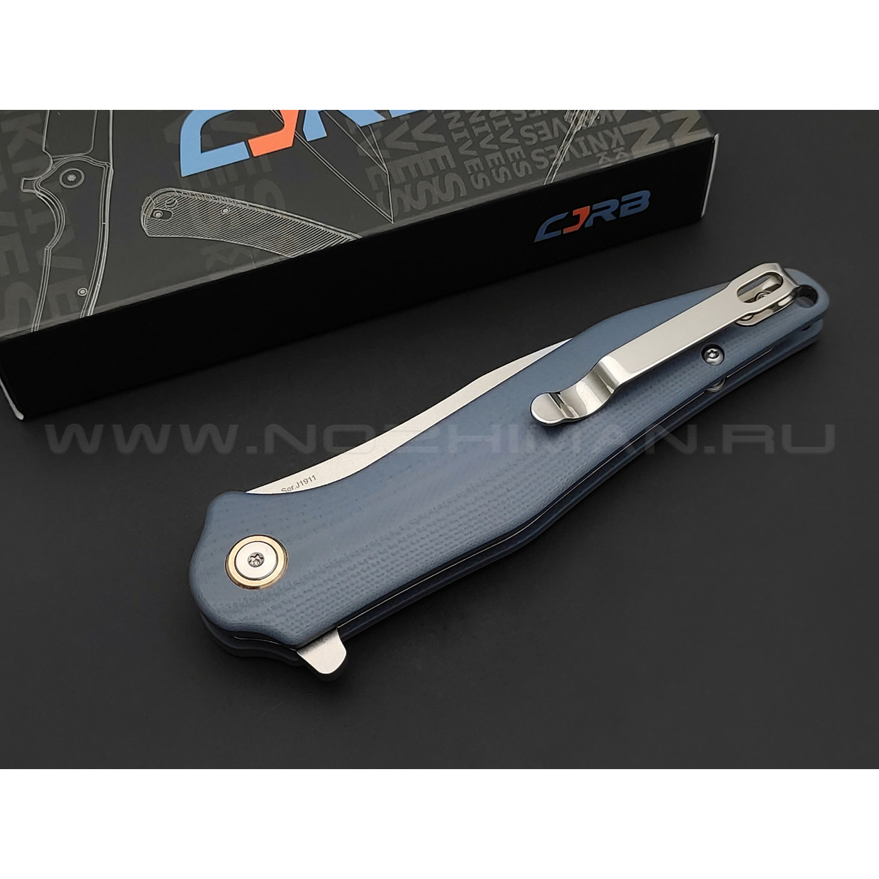 Нож CJRB Agave J1911-GYC сталь D2, рукоять G10 grey