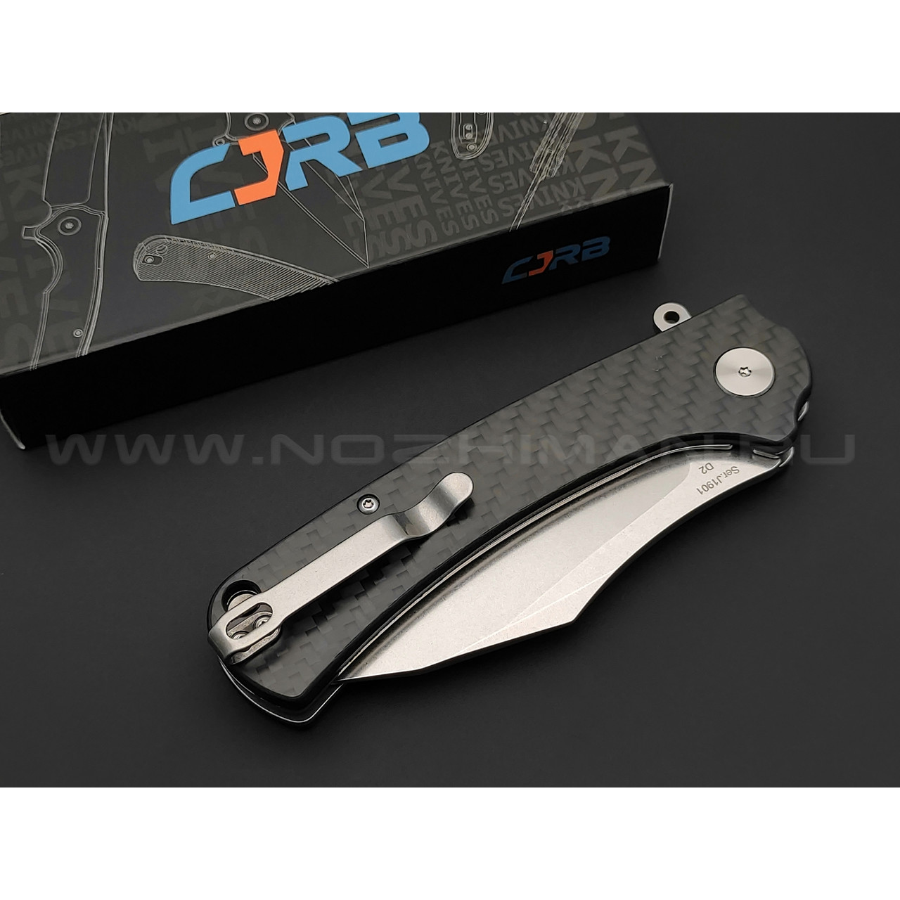 Нож CJRB Talla J1901-CF сталь D2, рукоять Carbon fiber