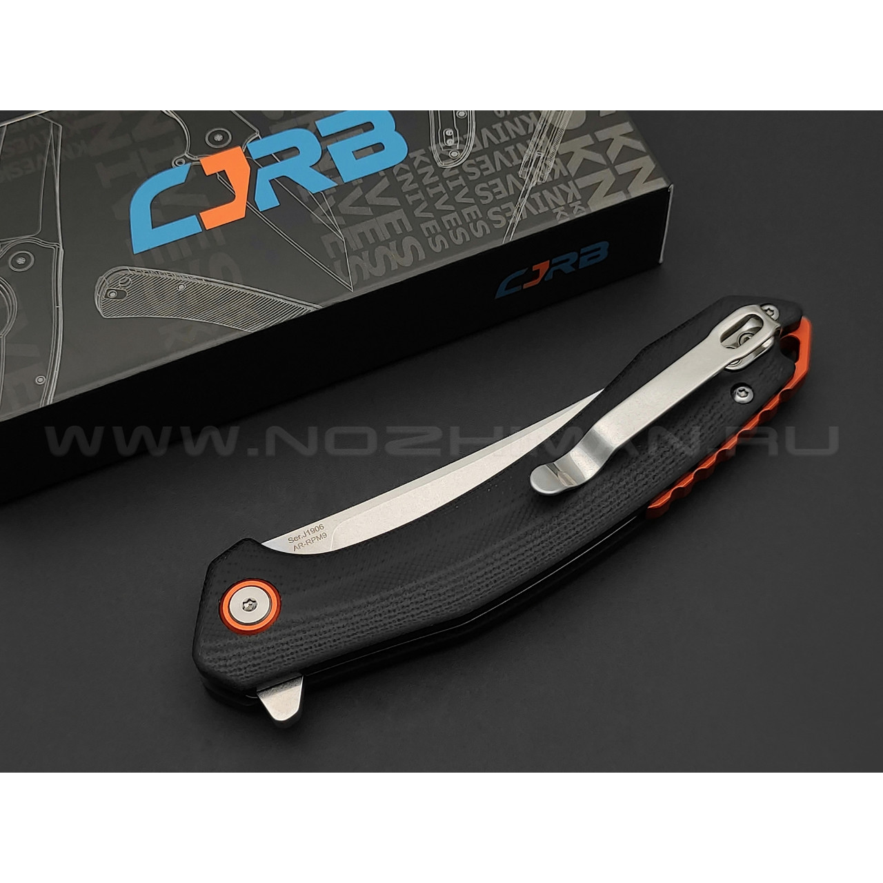 Нож CJRB Gobi J1906-BKC сталь AR-RPM9, рукоять G10 black
