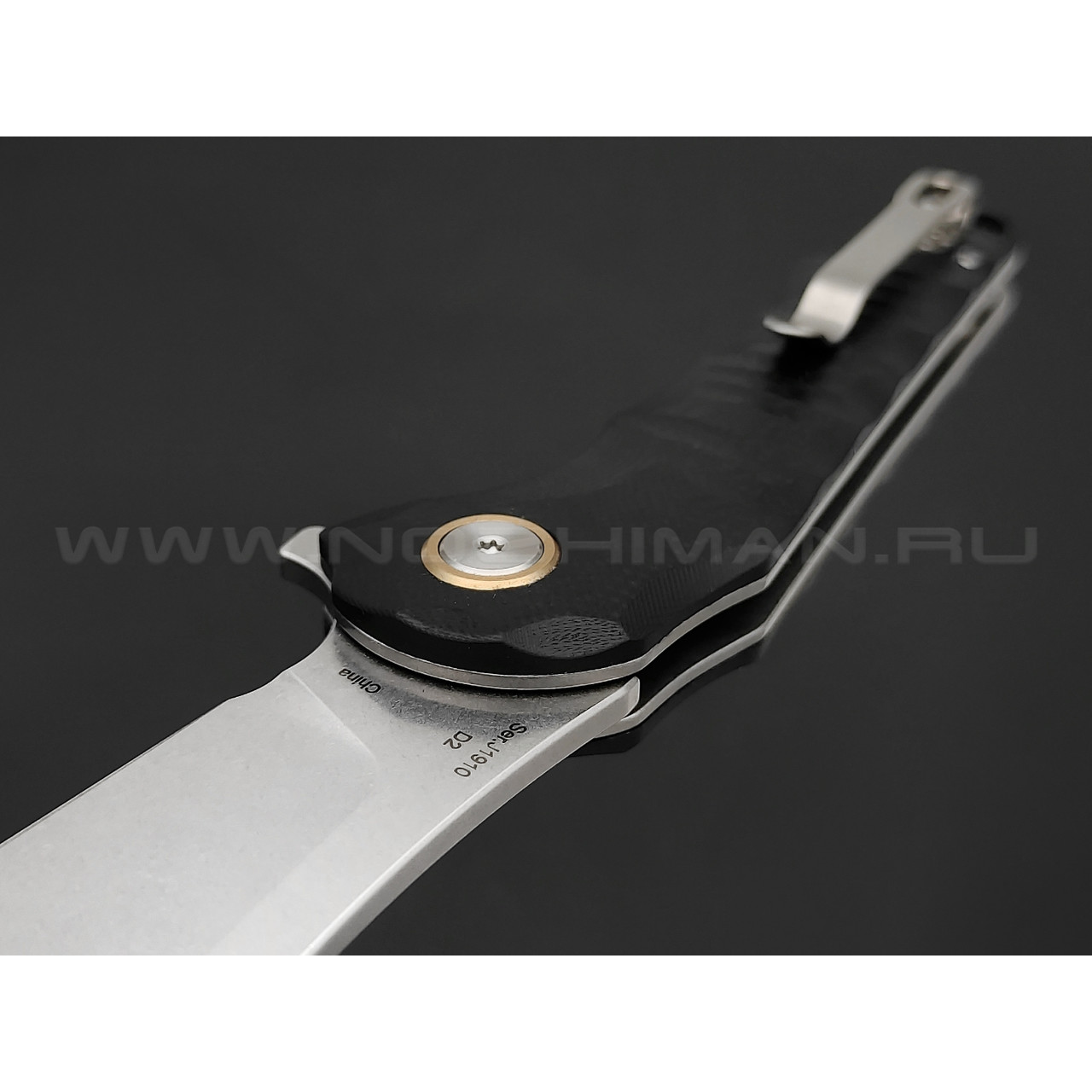 CJRB складной нож Mangrove J1910-BKC сталь D2 стоунвош, рукоять G10 чёрный