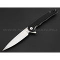 CJRB складной нож Briar J1902-BKF сталь D2 стоунвош, рукоять G10 чёрный