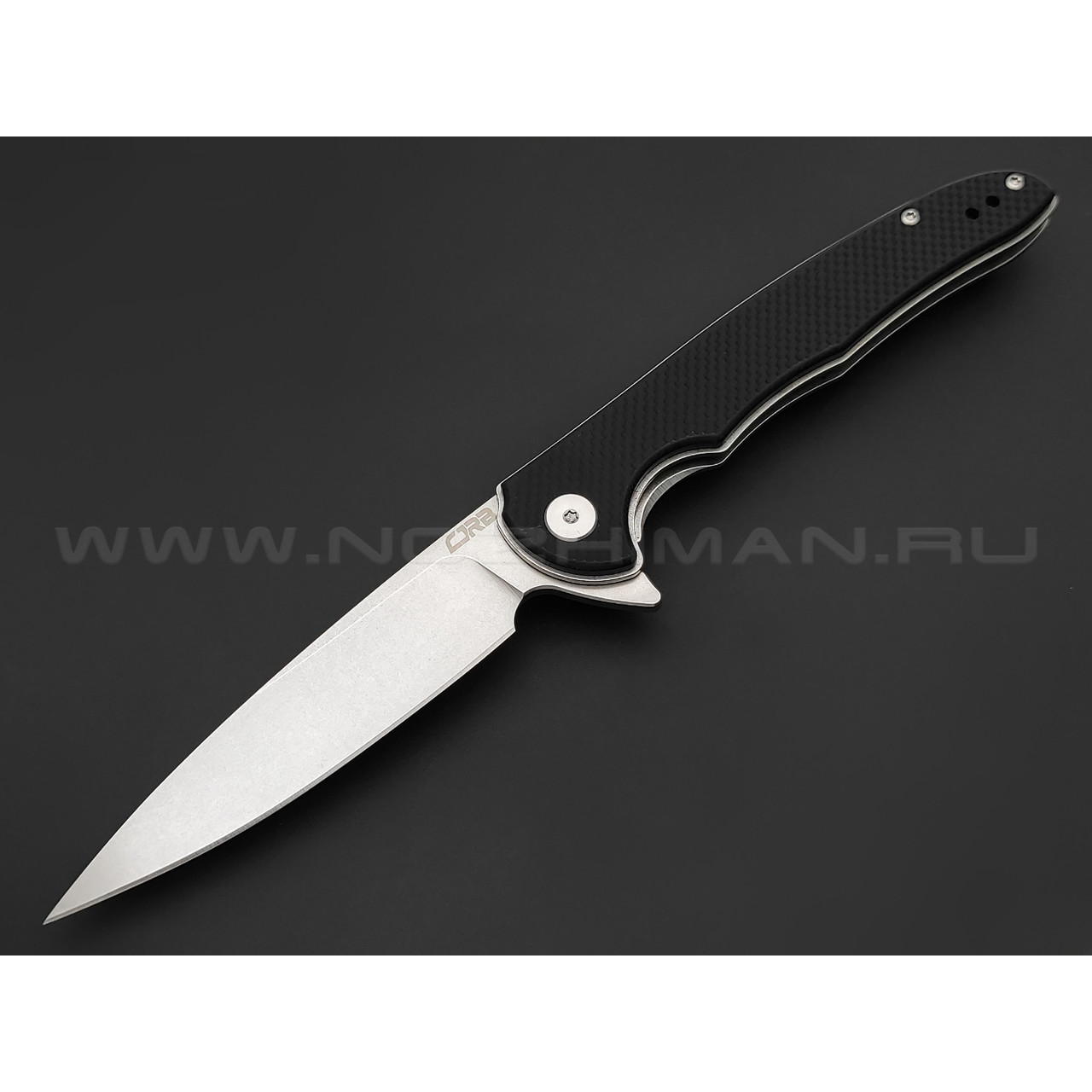 CJRB складной нож Briar J1902-BKF сталь D2 стоунвош, рукоять G10 чёрный