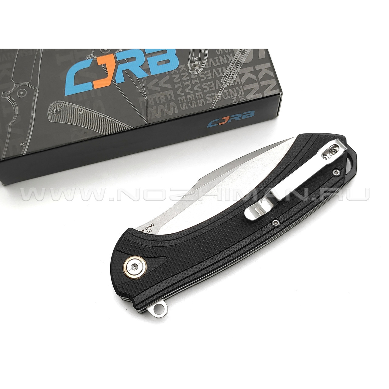 Нож CJRB Barranca J1909-BKF сталь D2, рукоять G10 black