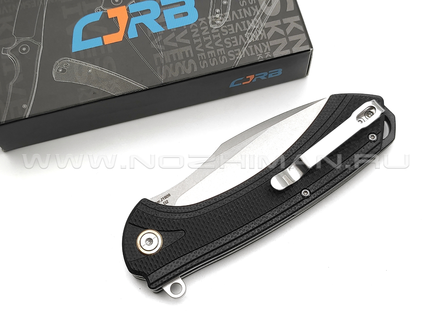 Нож CJRB Barranca J1909-BKF сталь D2, рукоять G10 black