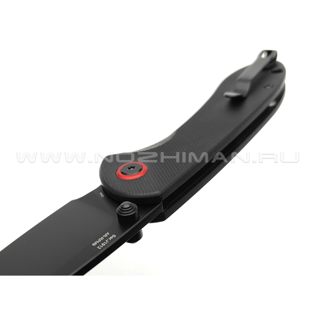 Нож CJRB Feldspar J1912-BBKF сталь AR-RPM9 PVD, рукоять G10 black