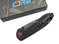 Нож CJRB Feldspar J1912-BBKF сталь AR-RPM9 PVD, рукоять G10 black