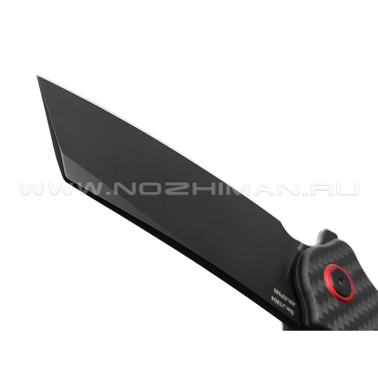 Нож CJRB Crag J1904-BCF сталь AR-RPM9 PVD, рукоять Carbon fiber