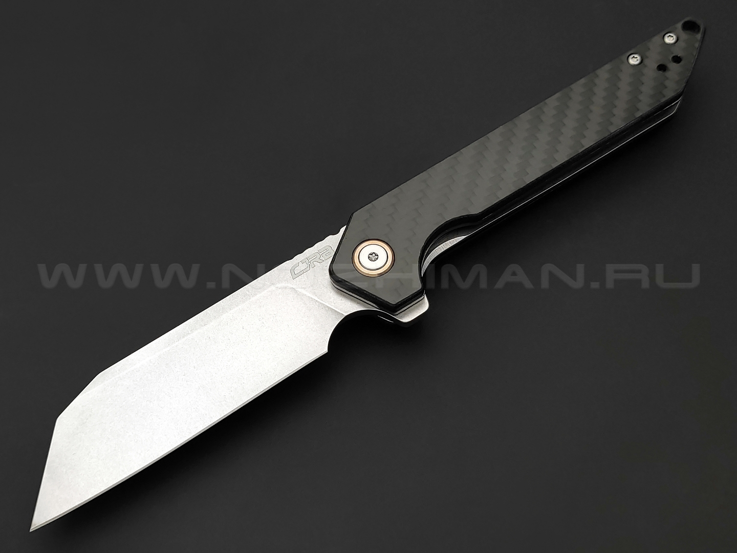 Нож CJRB Rampart J1907-CF сталь D2, рукоять Carbon fiber