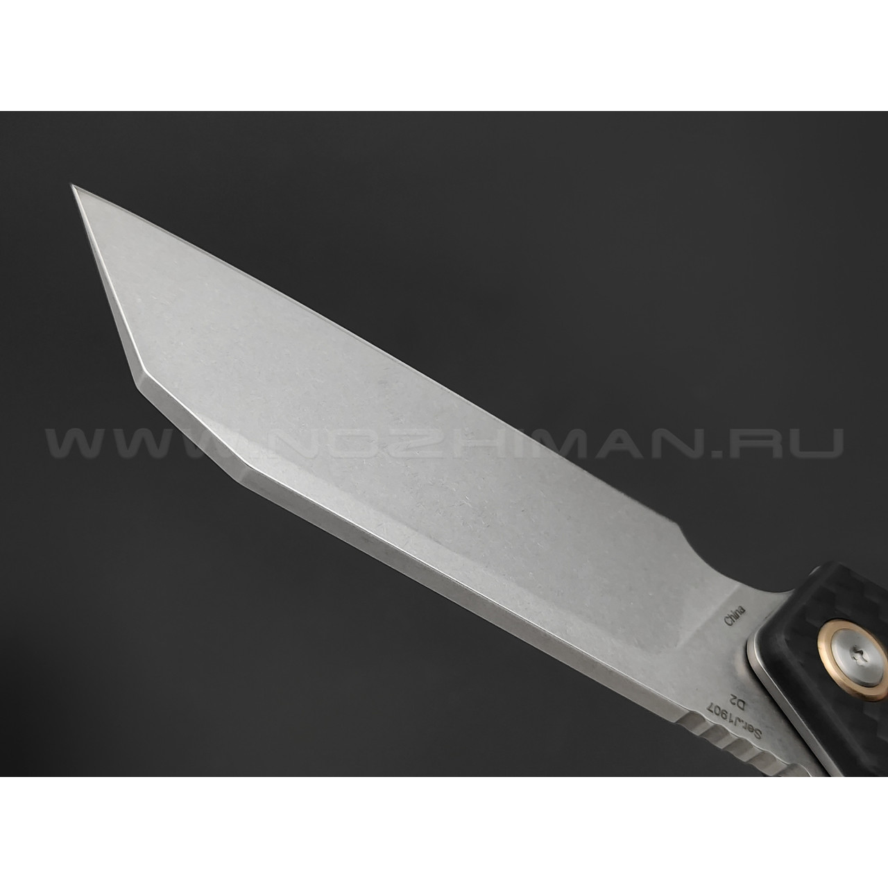 Нож CJRB Rampart J1907-CF сталь AR-RPM9, рукоять Carbon fiber