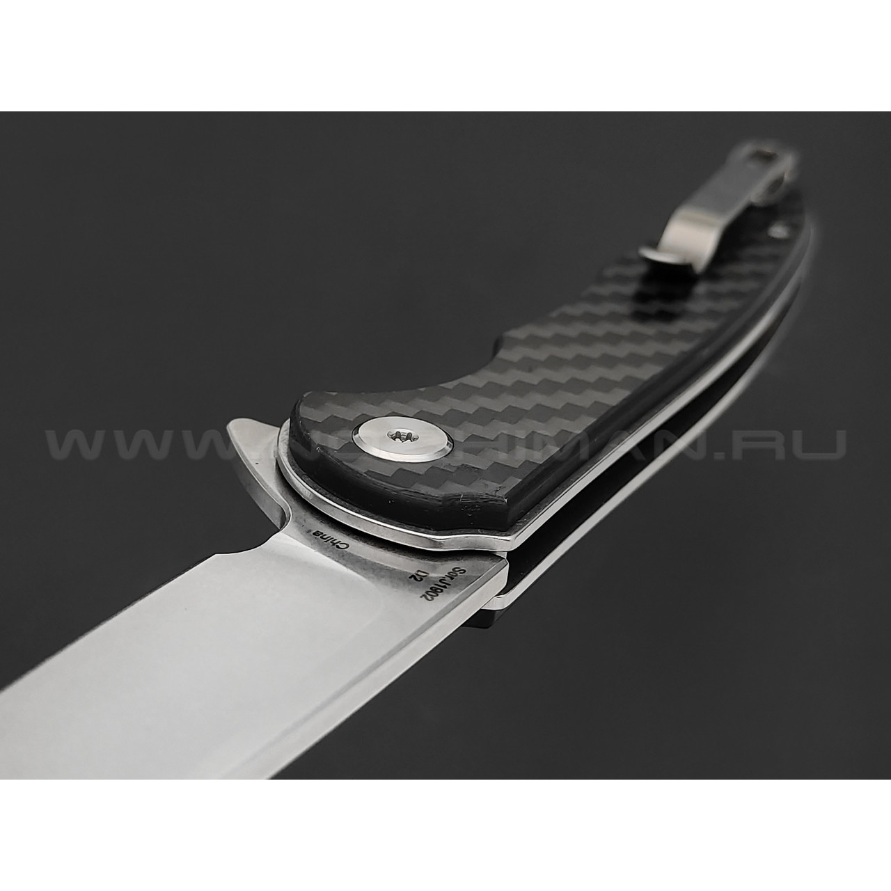 Нож CJRB Briar J1902-CF сталь D2, рукоять Carbon fiber