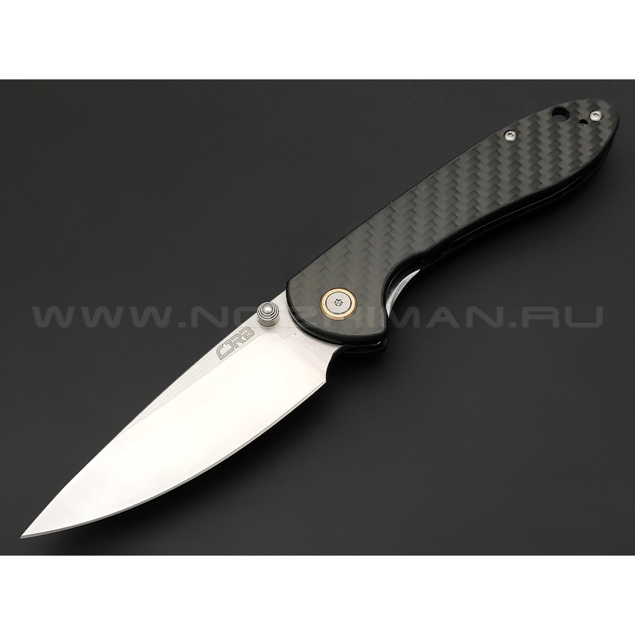 Нож CJRB Feldspar J1912-CF сталь D2, рукоять Carbon fiber