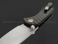 Нож CJRB Feldspar J1912-CF сталь D2, рукоять Carbon fiber