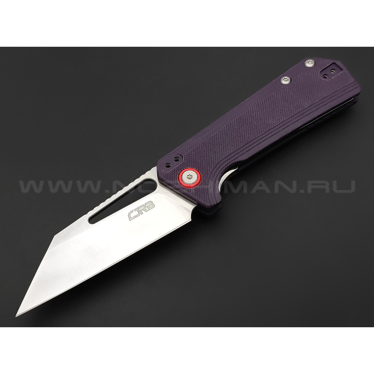 Нож CJRB Ruffian J1924-VT сталь AR-RPM9, рукоять G10 purple