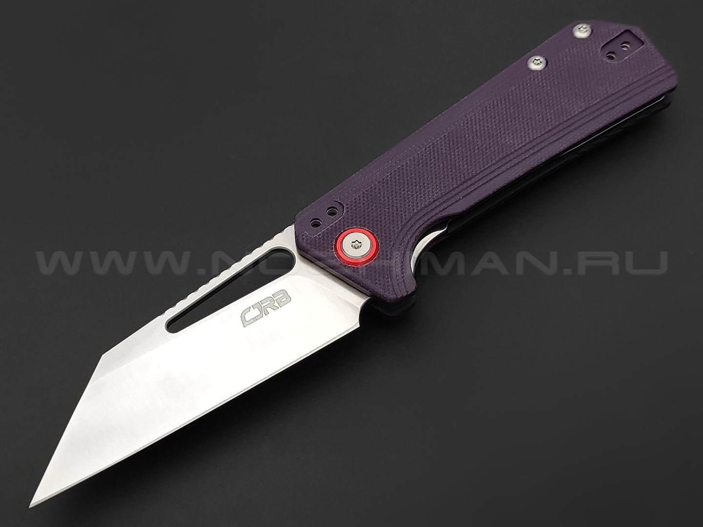 Нож CJRB Ruffian J1924-VT сталь AR-RPM9, рукоять G10 purple