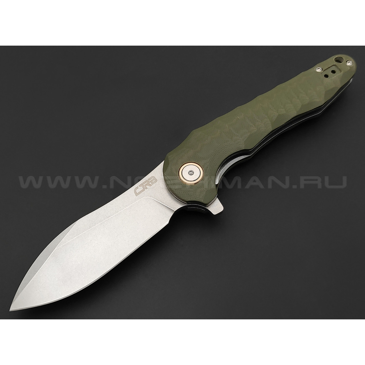 Нож CJRB Mangrove J1910-GNC сталь D2, рукоять G10 green