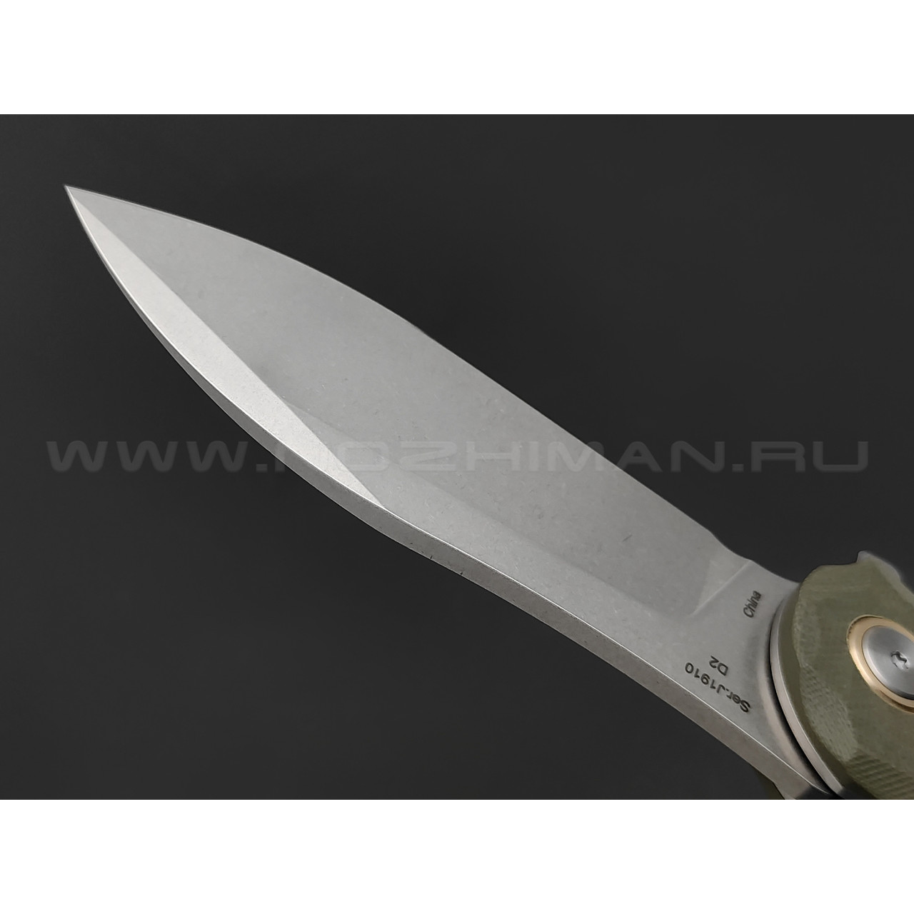 Нож CJRB Mangrove J1910-GNC сталь D2, рукоять G10 green