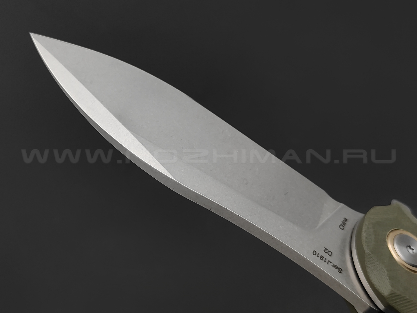 Нож CJRB Mangrove J1910-GNC сталь D2, рукоять G10 green