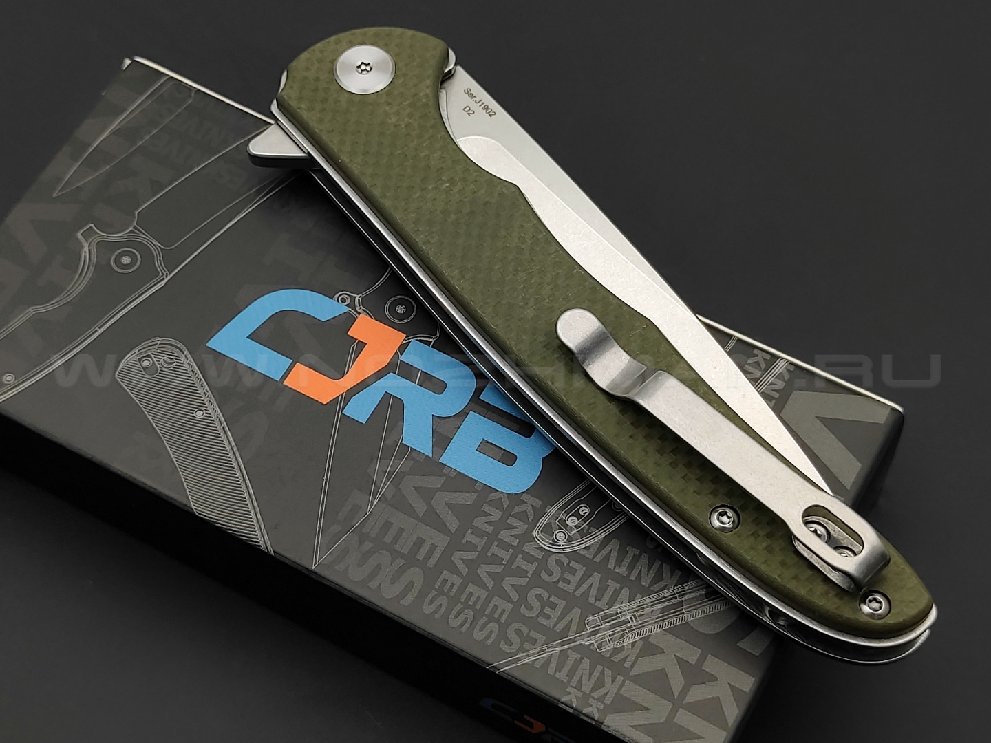 Нож CJRB Briar J1902-GNF сталь D2, рукоять G10 green