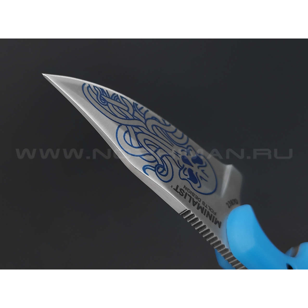 Нож CRKT Minimalist Bowie Cthulhu 2387O сталь 5Cr15MoV, рукоять Glass Reinforced Nylon