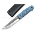 Нож Burlax сканди BX0095 сталь N690, рукоять микарта джинс Нож Burlax сканди BX0095 сталь N690, рукоять микарта джинс