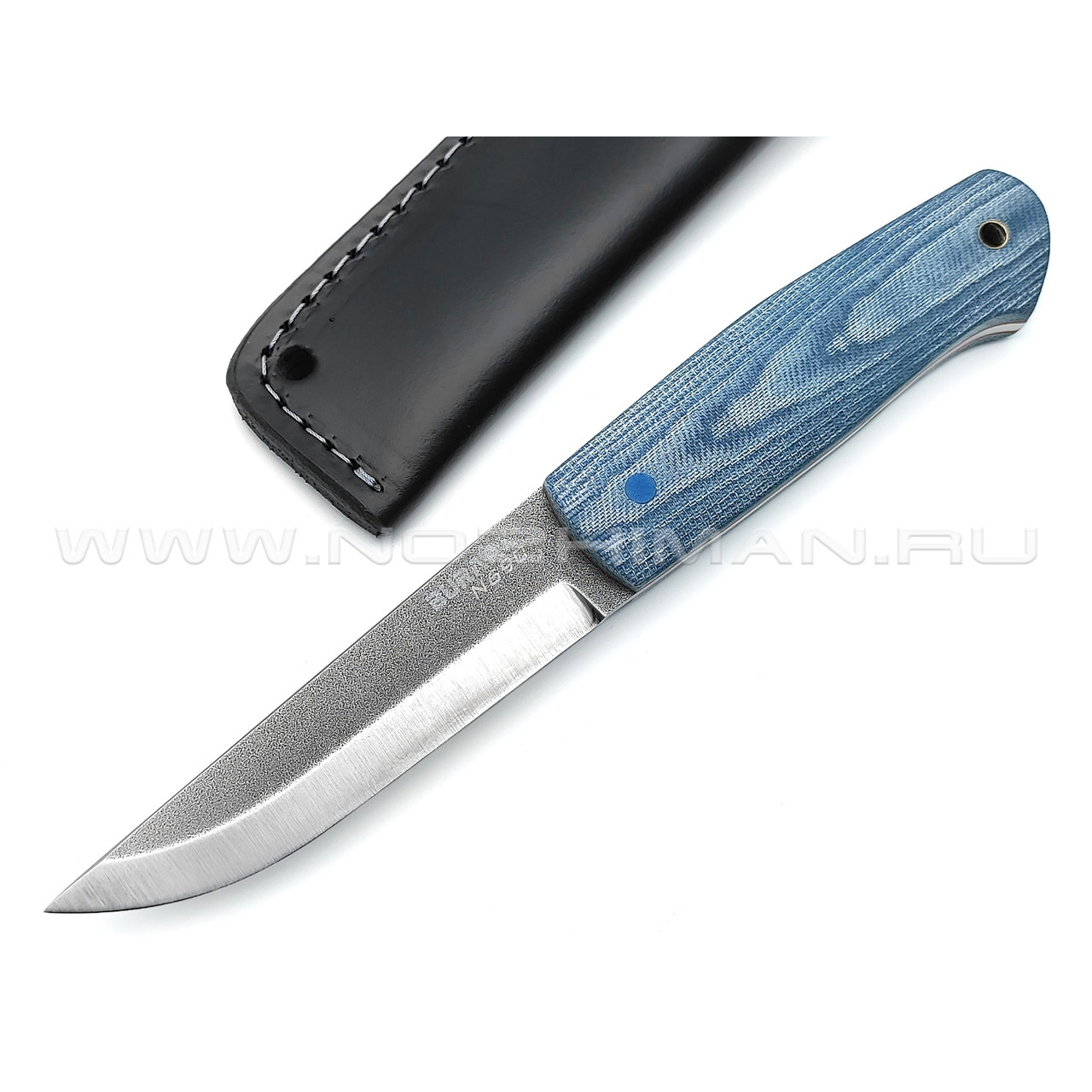 Нож Burlax сканди BX0095 сталь N690, рукоять микарта джинс