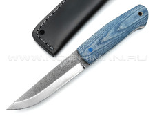 Нож Burlax сканди BX0095 сталь N690, рукоять микарта джинс