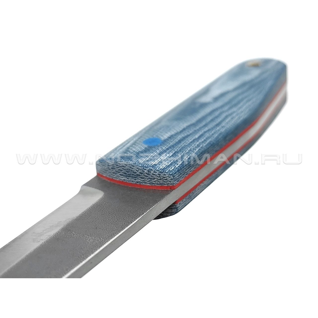 Нож Burlax сканди BX0095 сталь N690, рукоять микарта джинс