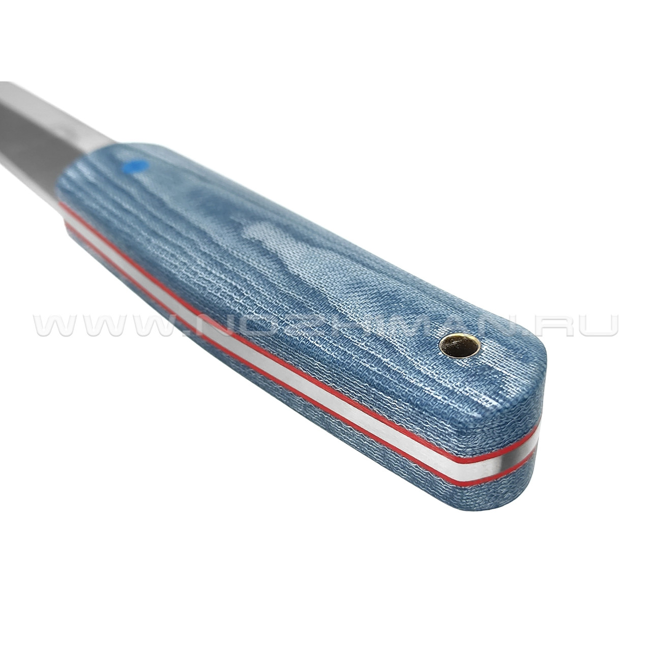 Нож Burlax сканди BX0095 сталь N690, рукоять микарта джинс
