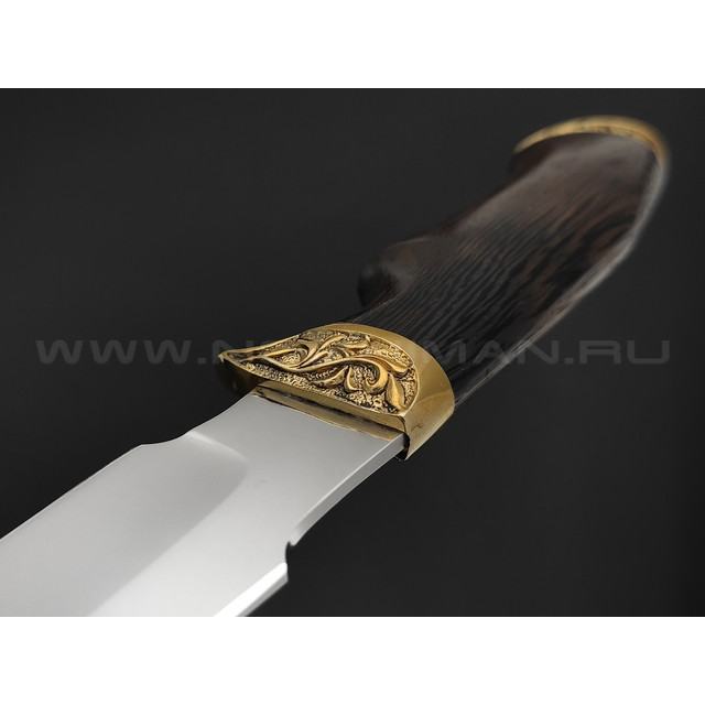 Нож "Ирбис-М" сталь 95Х18, рукоять дерево венге, латунь (Фурсач А. А.)