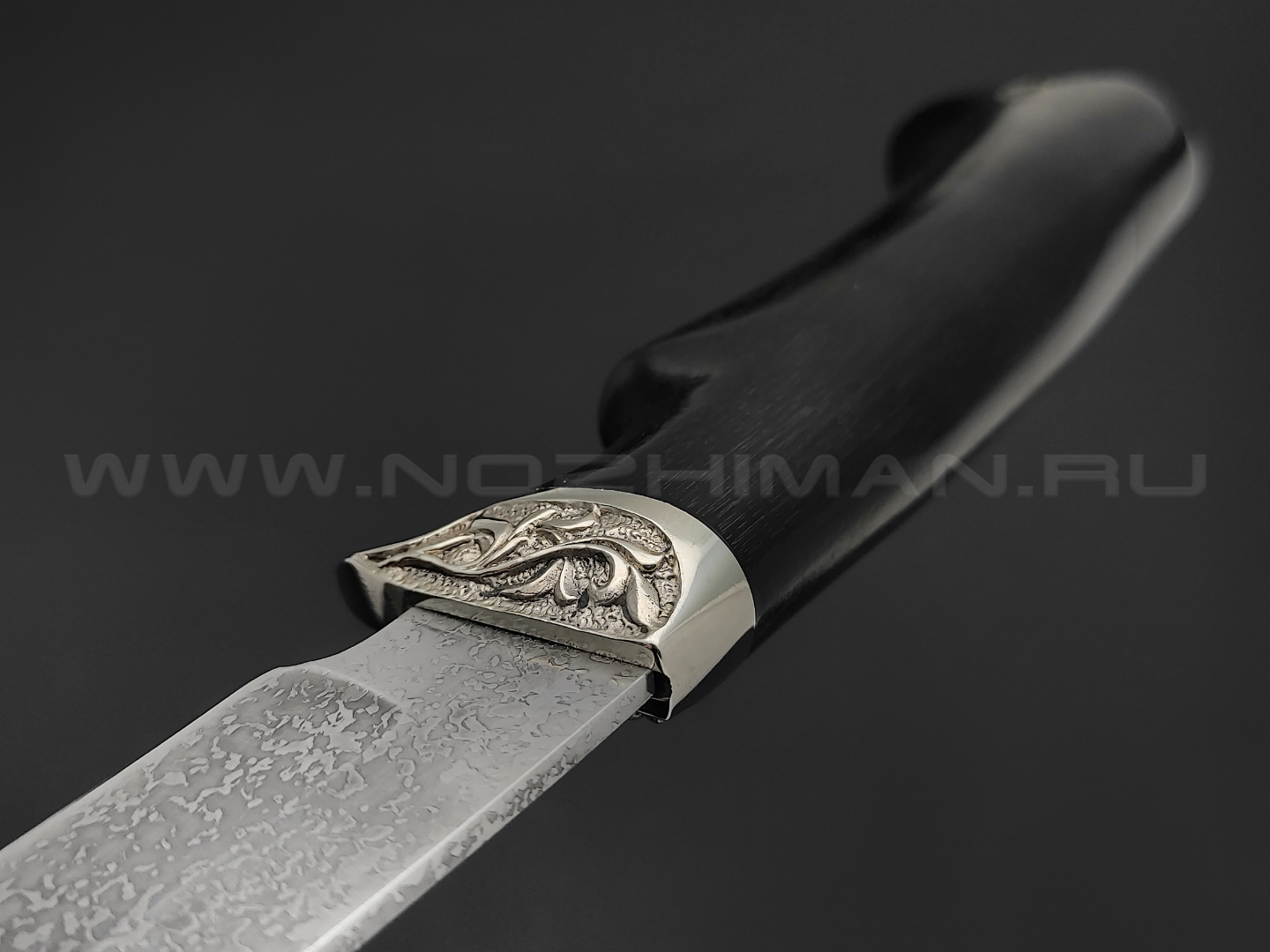 Нож "Газель-М" сталь Алмазка ХВ5, рукоять дерево граб, мельхиор (Фурсач А. А.)