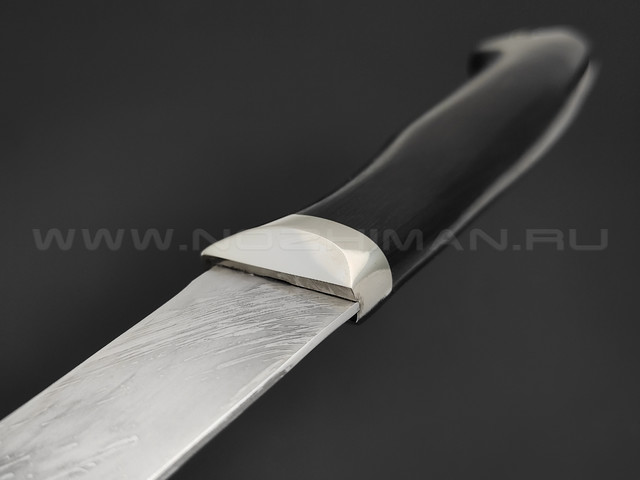 Филейный нож, сталь Х12МФ, рукоять дерево граб, мельхиор (Фурсач А. А.)