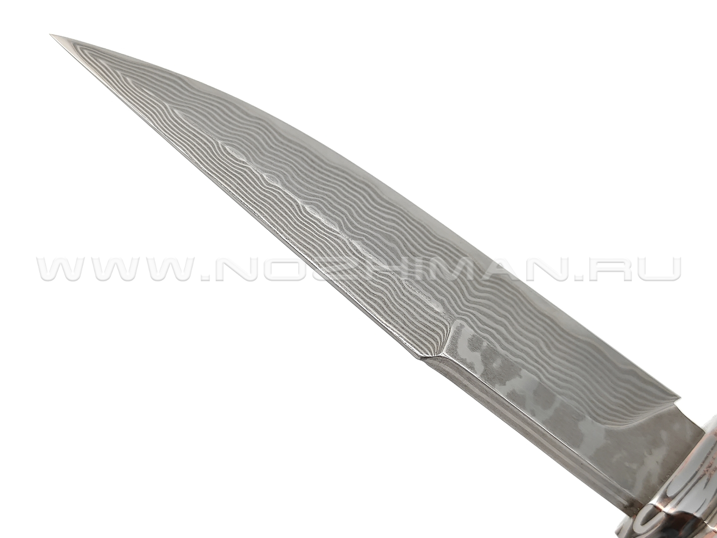 Нож "НЛВ98" ламинат S125V, рукоять дерево гренадил, мокумэ-ганэ (Кузница Васильева)