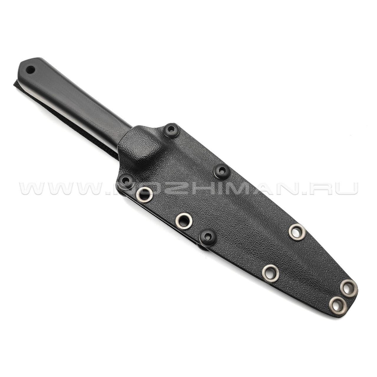 Волчий Век нож Стрела Custom сталь Niolox WA дамаскаж, рукоять черная G10