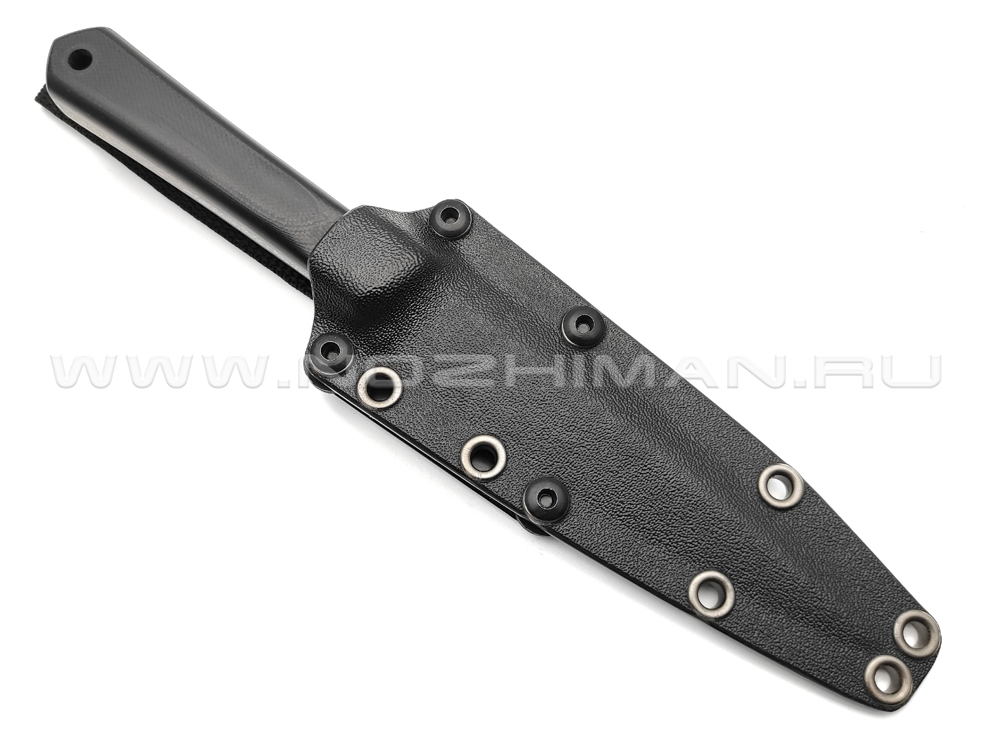 Волчий Век нож Стрела Custom сталь Niolox WA дамаскаж, рукоять черная G10