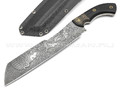 Волчий Век нож Карачун XL Brutal Edition Custom Амон РА, сталь 1.4116 WA, рукоять G10, Carbon fiber, пины