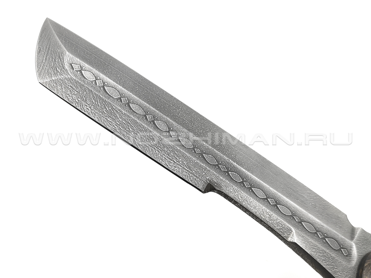 Волчий Век нож Карачун XL Brutal Edition Custom Амон РА, сталь 1.4116 WA, рукоять G10, Carbon fiber, пины