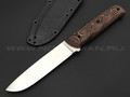Волчий Век нож Wolfkniven сталь N690 WA satin, рукоять черно-коричневая G10