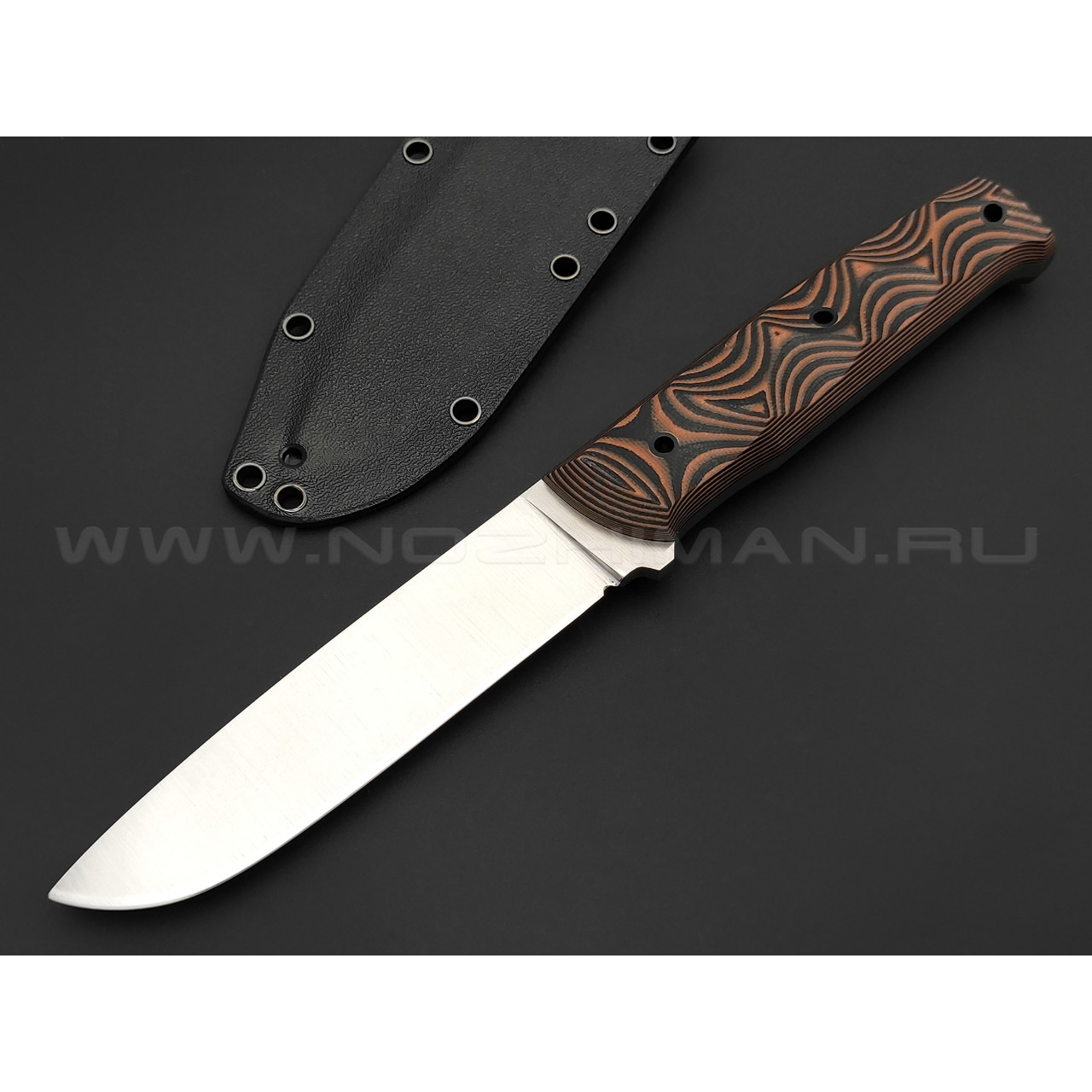 Волчий Век нож Wolfkniven сталь N690 WA satin, рукоять черно-коричневая G10