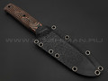Волчий Век нож Wolfkniven сталь N690 WA satin, рукоять черно-коричневая G10
