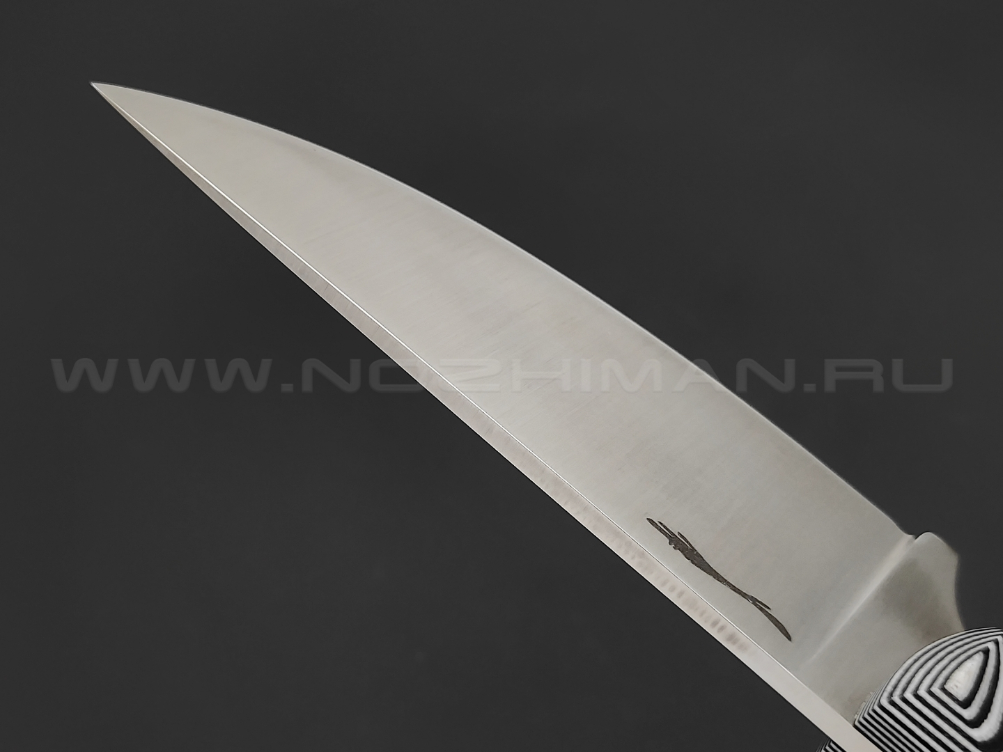 Волчий Век нож Mark-I сталь Niolox WA, рукоять черно-белая G10