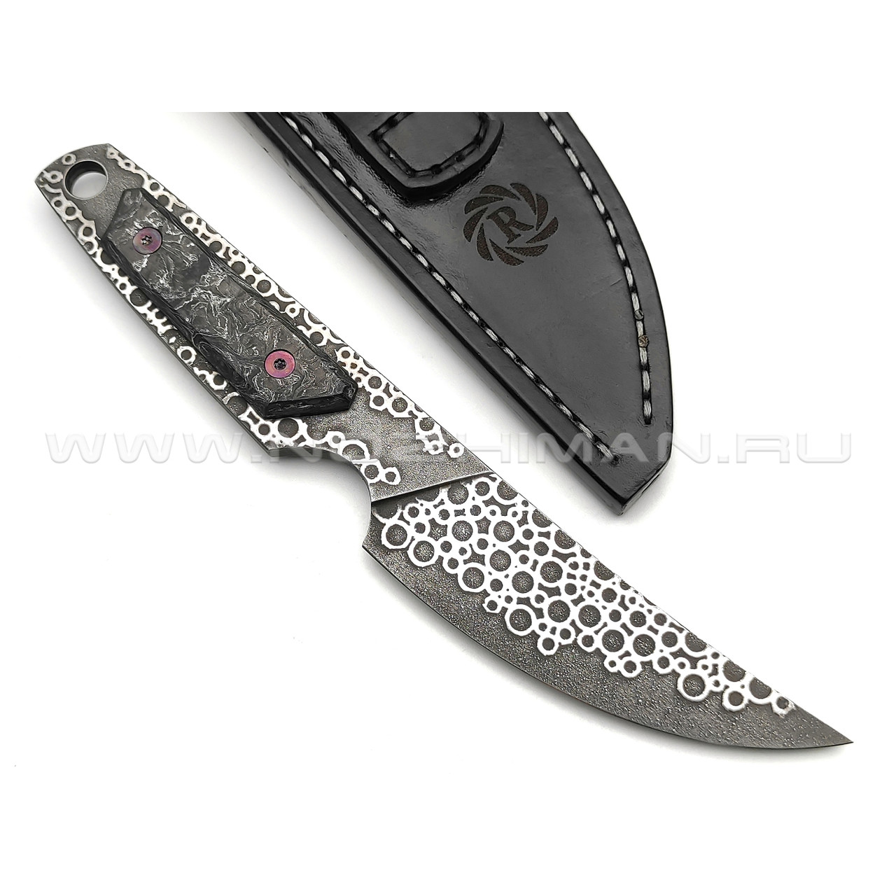 Neyris Knives нож Мехтар сталь CPM 3V, рукоять Carbon fiber dark matter silver