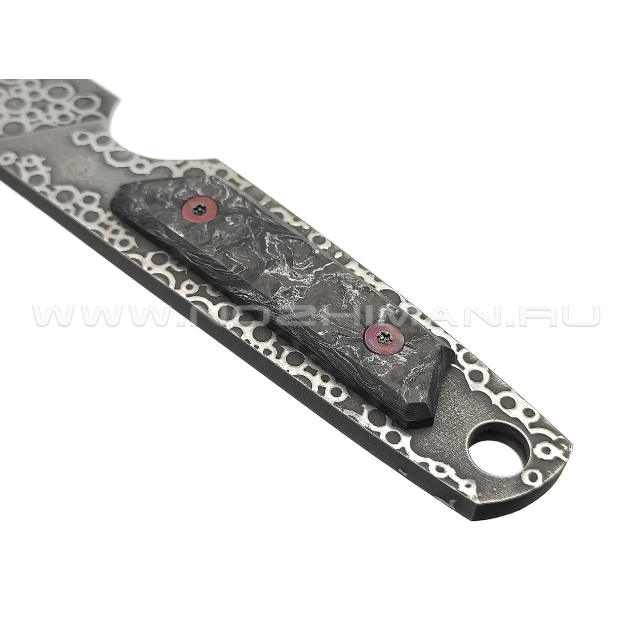 Neyris Knives нож Мехтар сталь CPM 3V, рукоять Carbon fiber dark matter silver