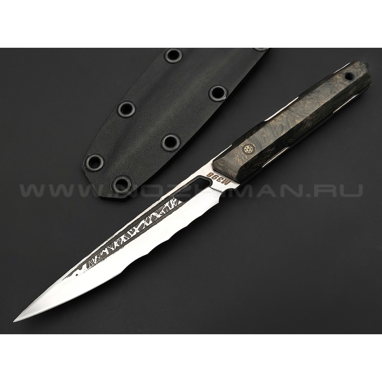 Neyris Knives нож Sintet S сталь M398, рукоять Carbon fiber dark matter gold